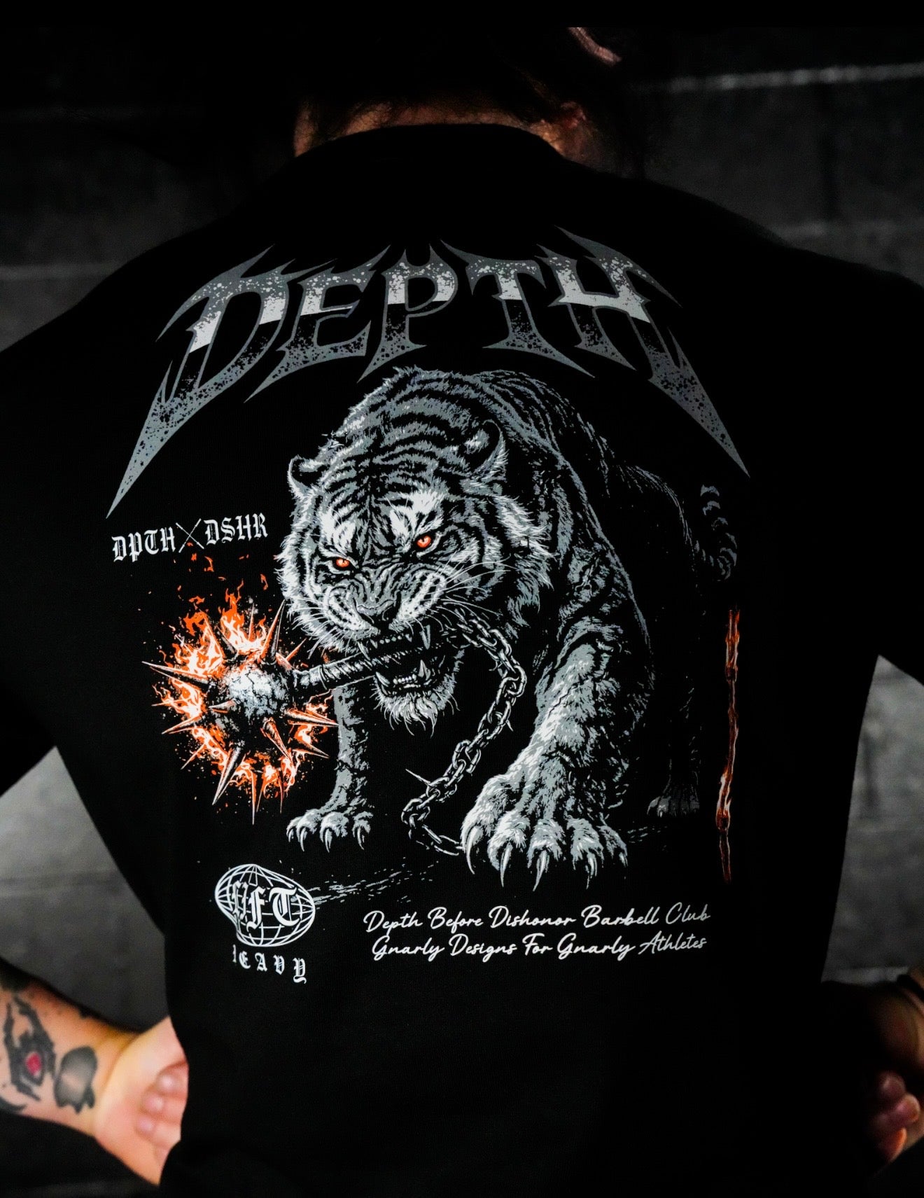 (                                                                                                                                                                                                             Gnarly Tiger Tee (Grey)