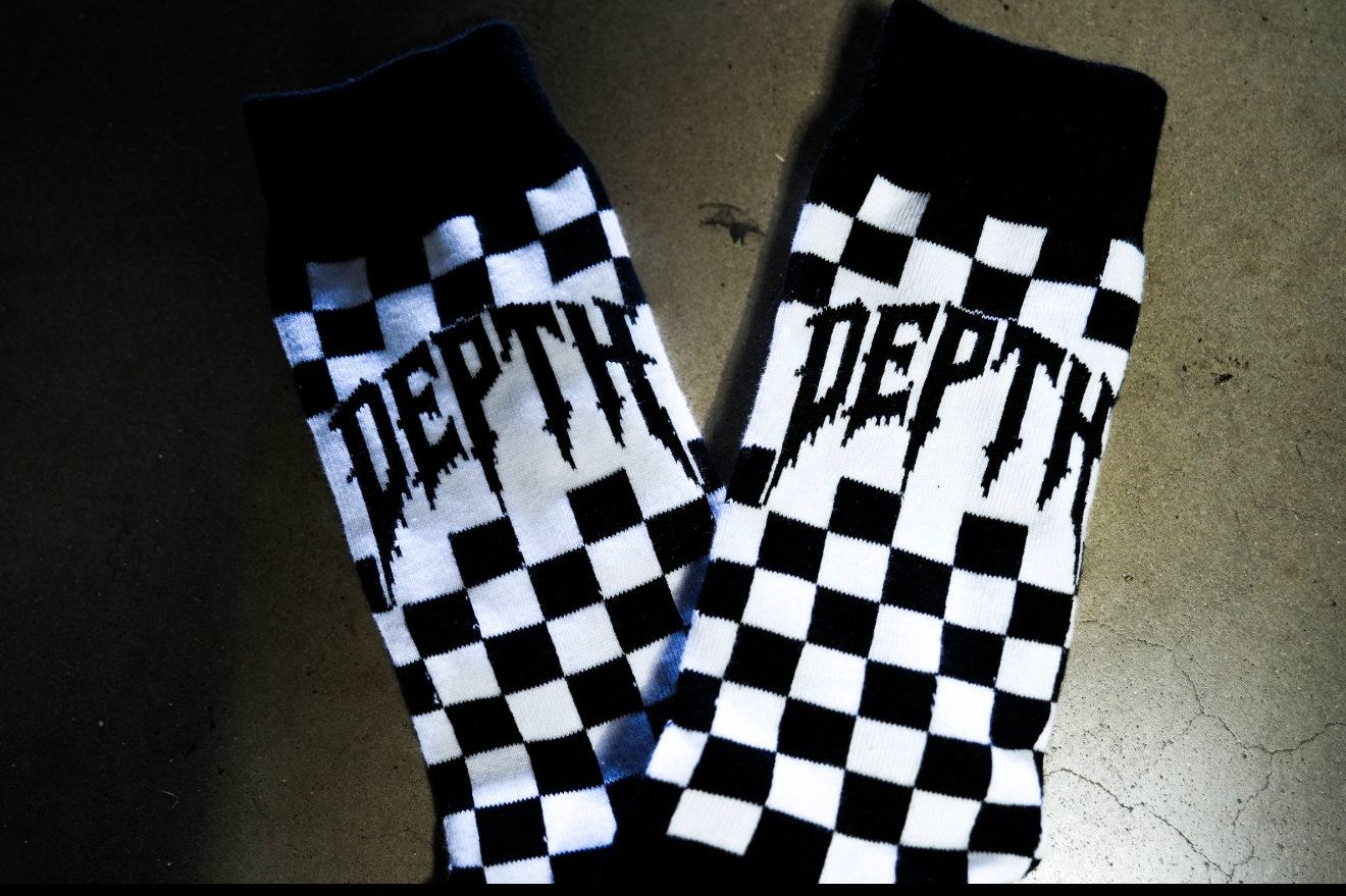 (                                                                                                                                                                                                                           Depth Checkered Crew Socks (3 pack)