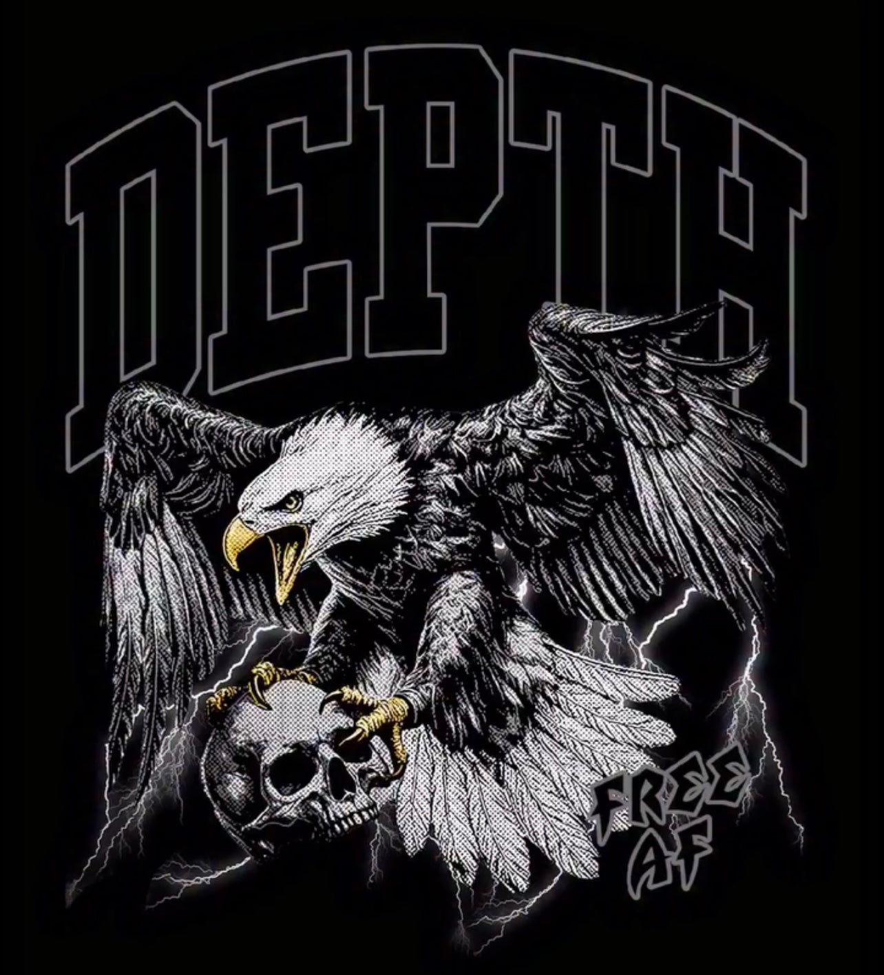 (                                                                                                                                                                                                                               Boxy Depth Free AF Eagle Tee