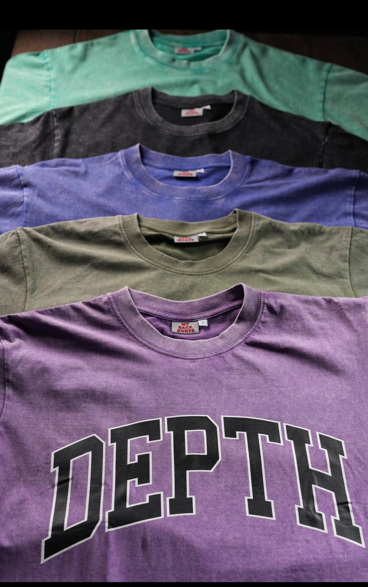 (                                                                                                                                                                                                            Depth Boxy Acid Wash tee