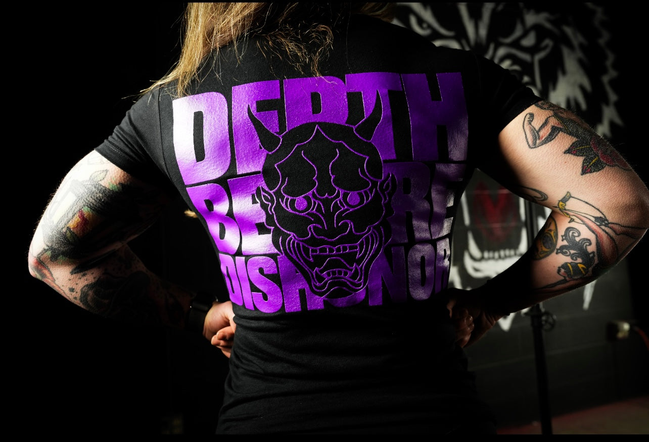 (                                                                                                                                                                                                                  Purple Obsidian Oni (Back Logo)