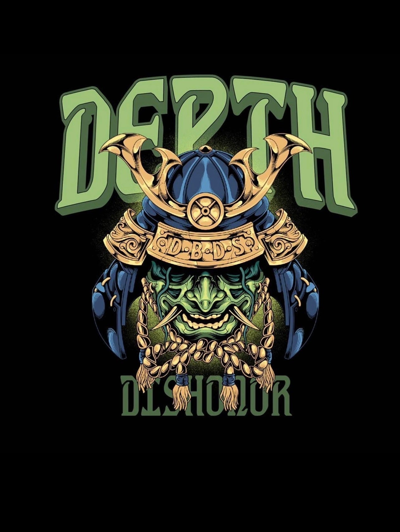 (                                                         DBDS Dishonor Tee (Green Front Logo)