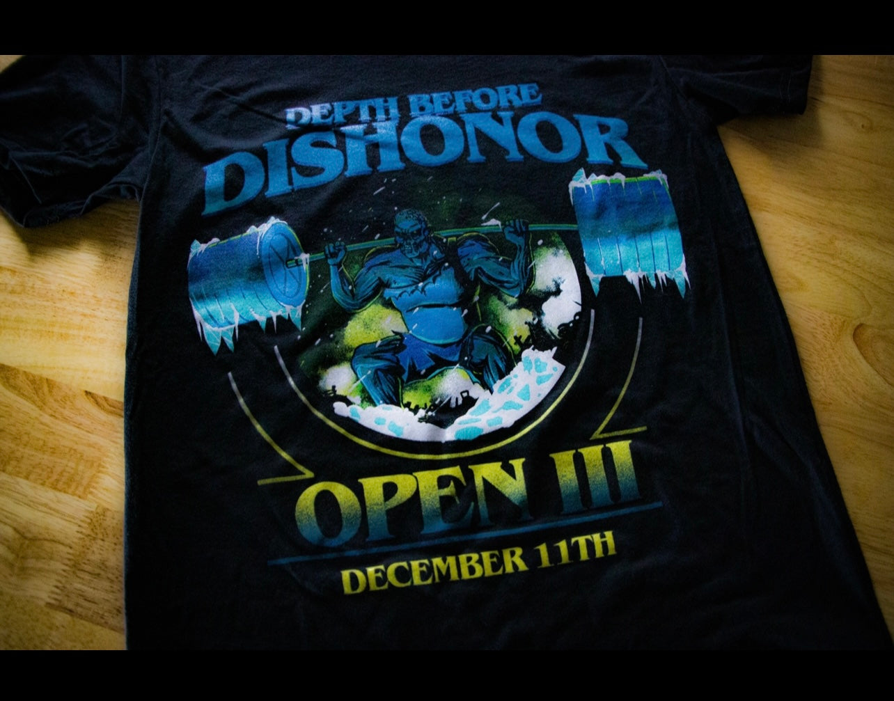 (                                         DBDS Open 3 Comp Tee( Front Logo)